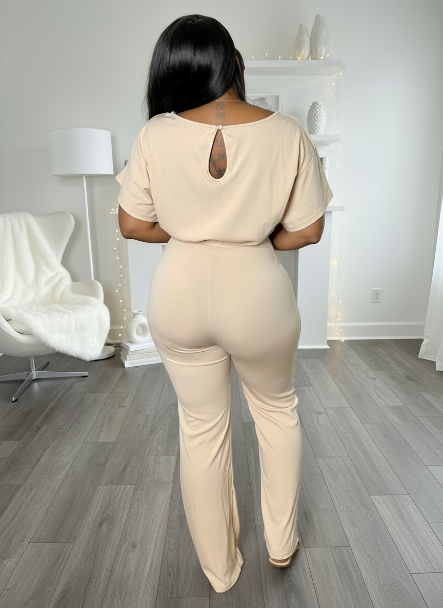 Kaia Apricot Jumpsuit